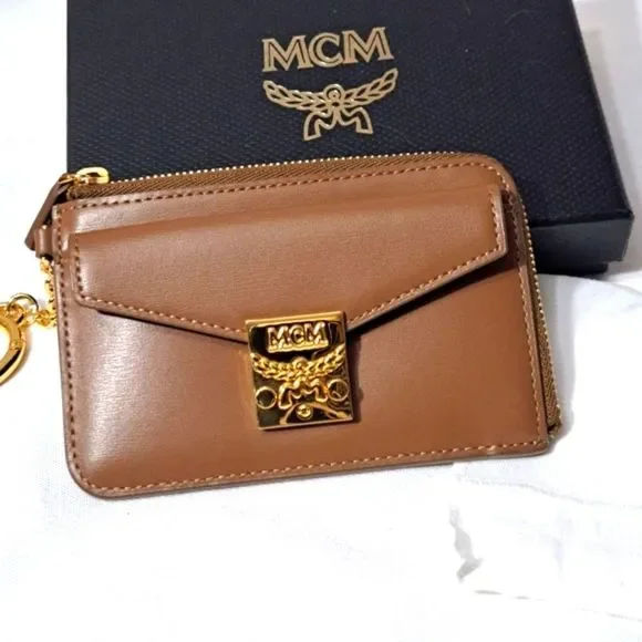 Authentic New MCM Tracy Zip Card Case in Spanish Leather - Picture 4 of 16